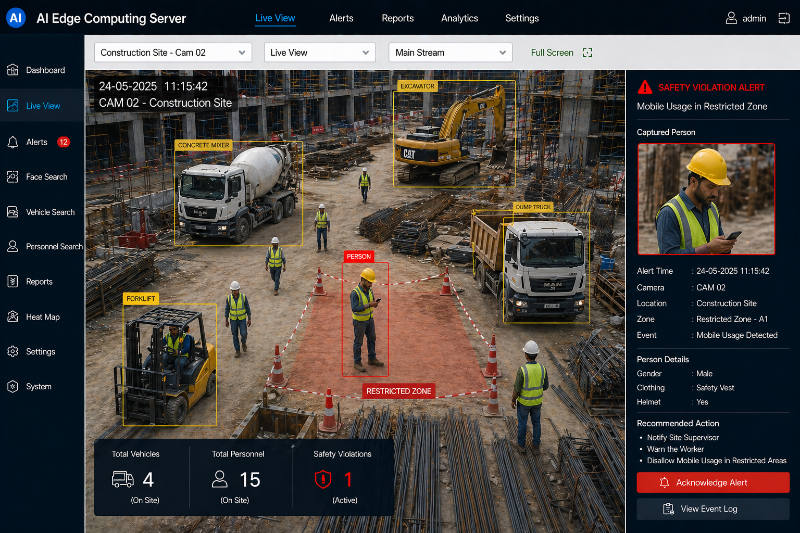 Biometriya AI Box construction site analytics