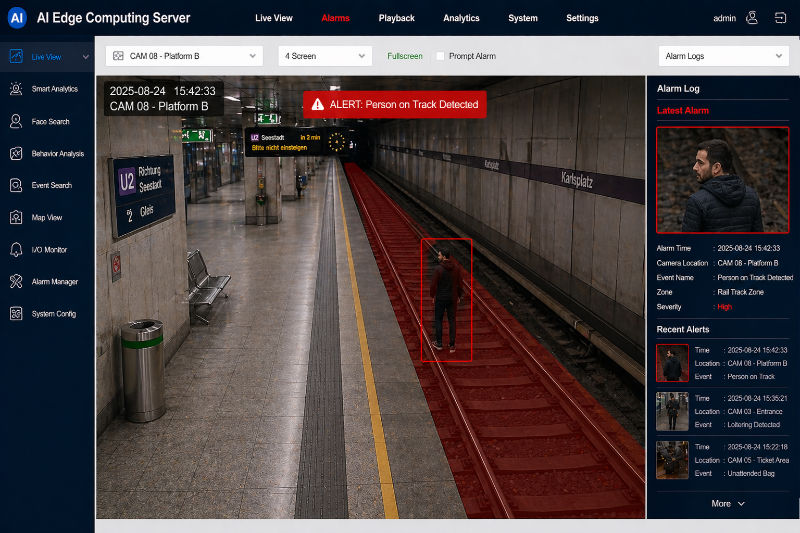 Biometriya AI Box metro restricted zone analytics
